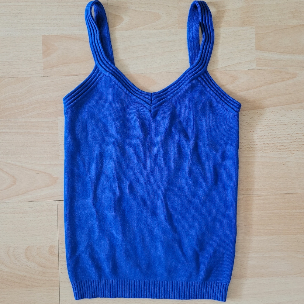 Free Add On: Dynamite Knitted Blue Tank